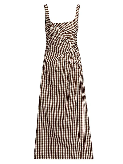 Ruched Tank Sheath Midi-Dress