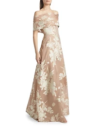 Deedie Off-The-Shoulder Gown