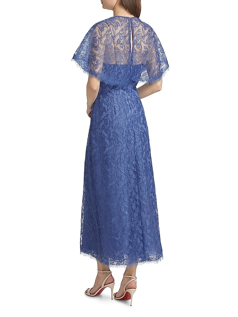 Lace V-Neck A-Line Cocktail Dress