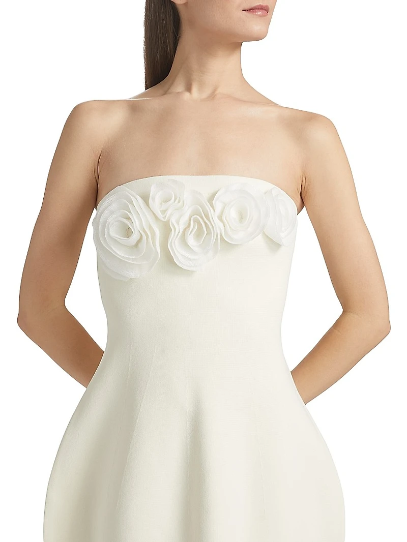 Strapless Bubble Midi-Dress