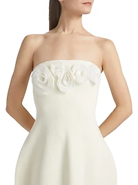 Strapless Bubble Midi-Dress