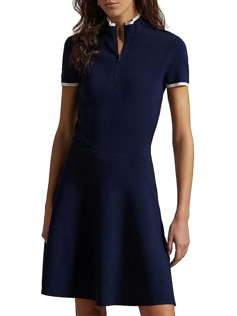 Sport Half-Zip Sweater Dress