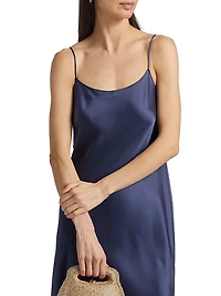 Scoopneck Slip Midi-Dress