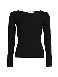 Scoopneck Slim-Fit T-Shirt