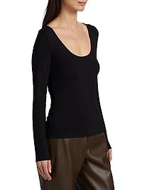 Scoopneck Slim-Fit T-Shirt