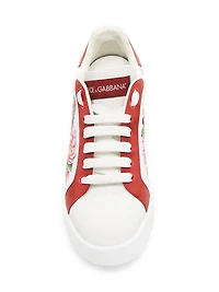 Roses Leather Sneakers