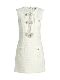 Bouclé Bow Minidress