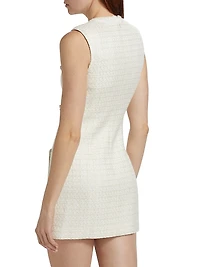 Bouclé Bow Minidress