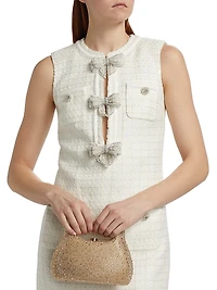 Bouclé Bow Minidress