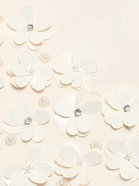 3D Sequin Crepe Cropped Jacket