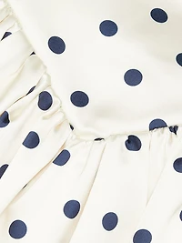 Polka Dot Satin Minidress