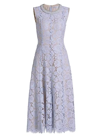 Pearl Lace Midi-Dress