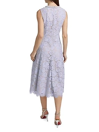 Pearl Lace Midi-Dress