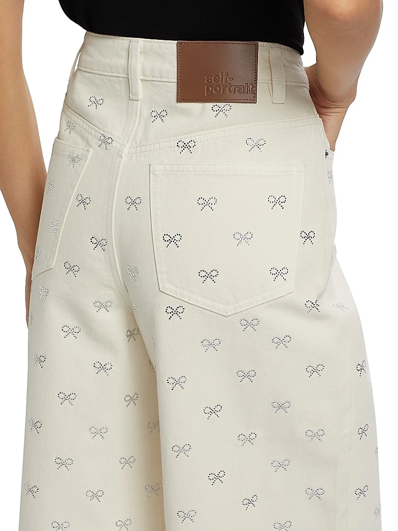Diamanté Bow Jeans