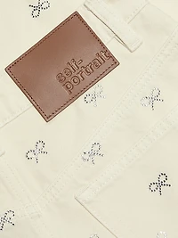 Diamanté Bow Jeans