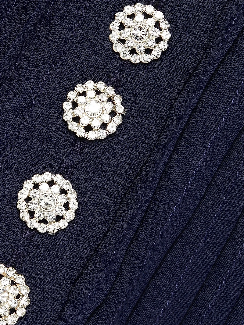 Chiffon Ruffle A-Line Minidress