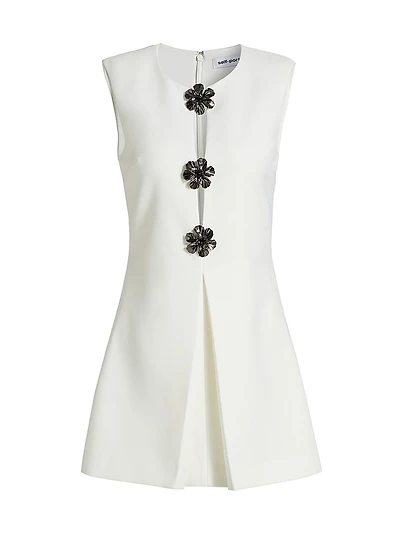 Crepe Sleeveless A-Line Playsuit