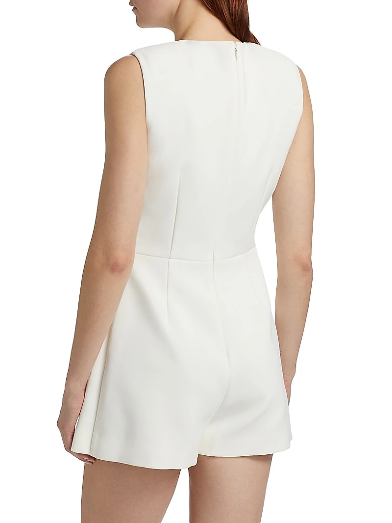 Crepe Sleeveless A-Line Playsuit