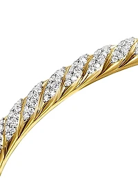 Sculpted Cable Cuff Bracelet in 18K Yellow Gold