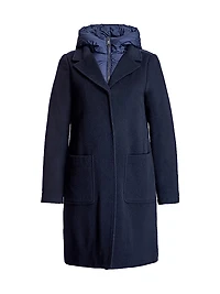 Wool Blend Puffer Coat