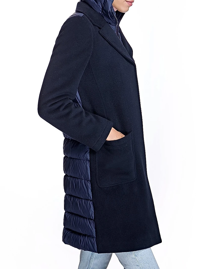 Wool Blend Puffer Coat