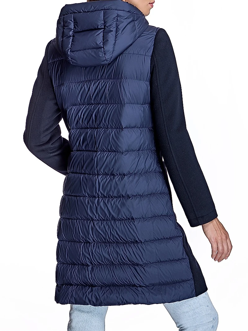 Wool Blend Puffer Coat