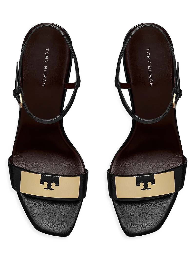Gigi Leather Wedge Sandals