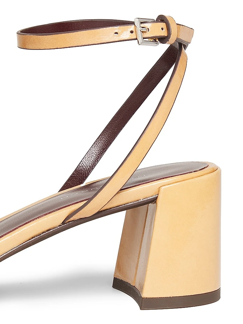 Gigi 55MM Logo-Detailed Leather Sandals