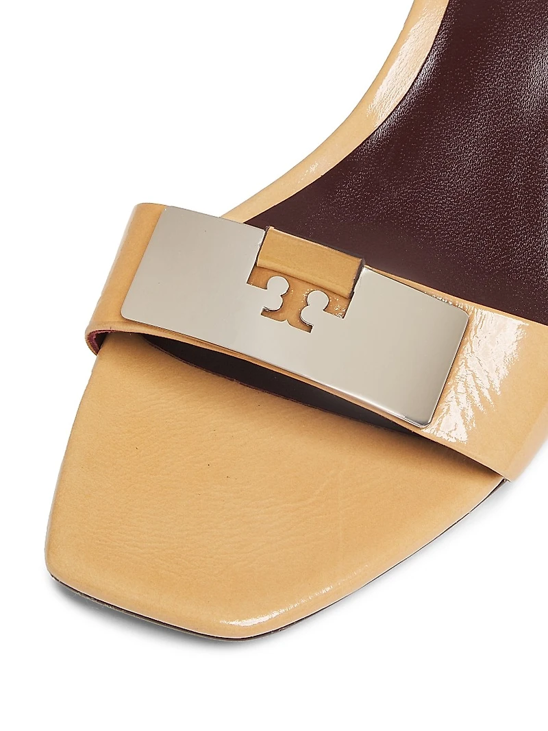 Gigi 55MM Logo-Detailed Leather Sandals
