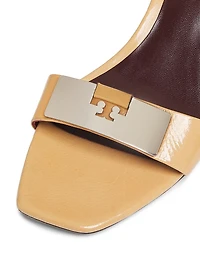Gigi 55MM Logo-Detailed Leather Sandals