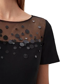 Kittany Sequin Sheath Dress