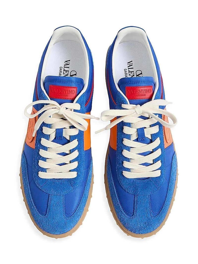 Men's Upvillage Low Top Sneakers Crust Leather and Nylon