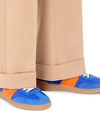 Men's Upvillage Low Top Sneakers Crust Leather and Nylon