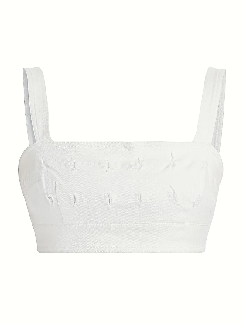 Gabi Cotton Twill Crop Top