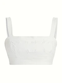 Gabi Cotton Twill Crop Top