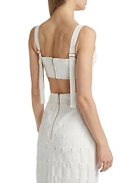 Gabi Cotton Twill Crop Top