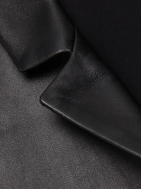 Leather Shrunken Blazer