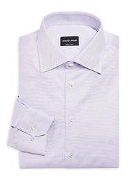 Basic Pin Dot Cotton Shirt