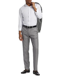 Shiny Solid Woven Cotton Shirt