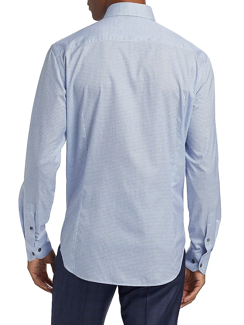 Mini Plaid Cotton Shirt