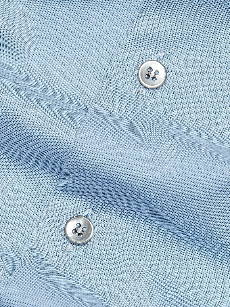 Cotton-Blend Jersey Button-Front Shirt