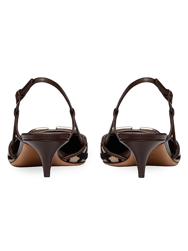 VLogo Signature Slingback Pumps 40MM