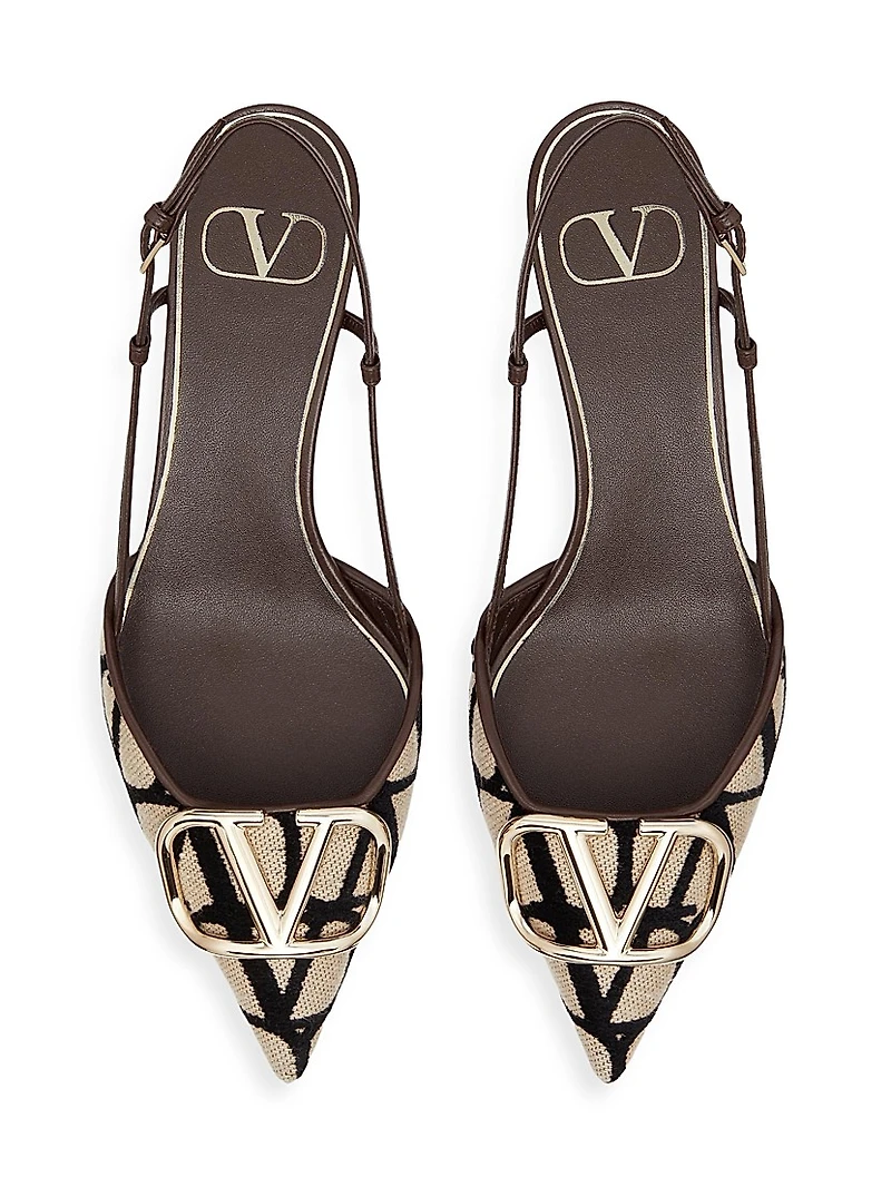 VLogo Signature Slingback Pumps 40MM