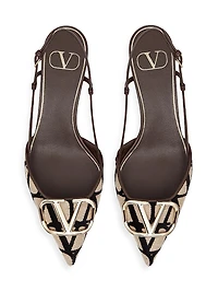 VLogo Signature Slingback Pumps 40MM