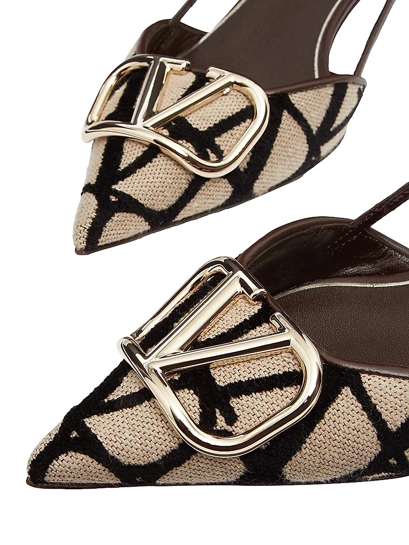 VLogo Signature Slingback Pumps 40MM