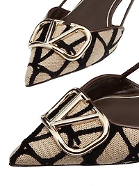 VLogo Signature Slingback Pumps 40MM
