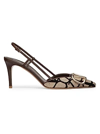 VLogo Signature Slingback Pumps 80MM