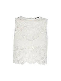 Sea Wanderer Joelle Eyelet Crop Blouse