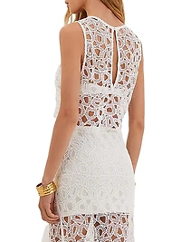 Sea Wanderer Joelle Eyelet Crop Blouse