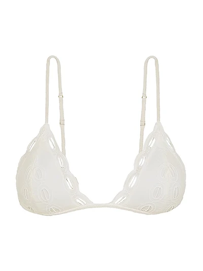 Sea Wanderer Naya Eyelet Triangle Bikini Top